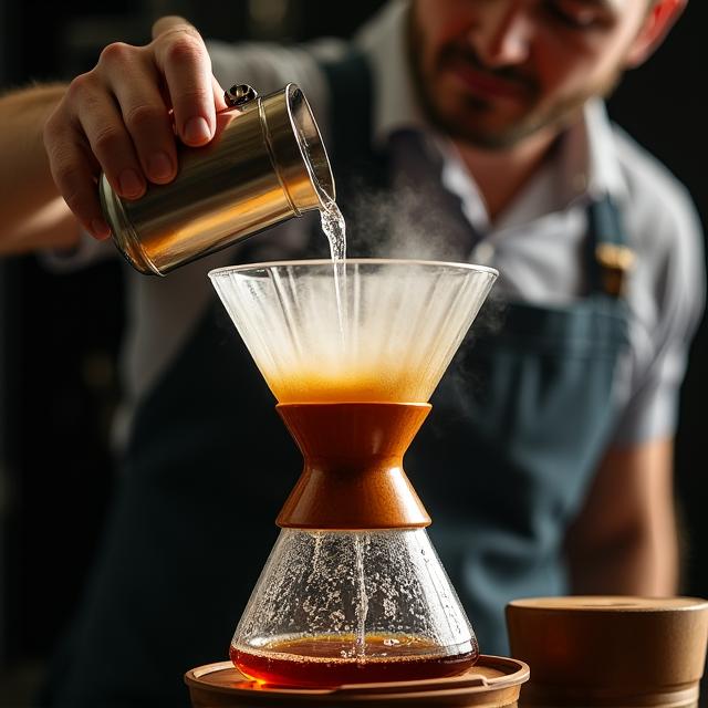 Artisan coffee preparation
